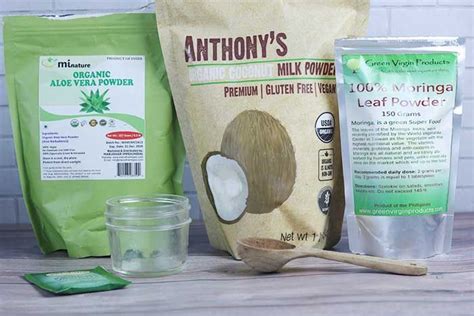 Diy Aloe Vera Hair Mask For Hair Growth With Coconut Milk Moringa Powder Moringa Powder Aloe