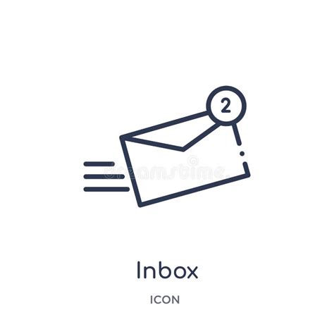 File Inbox Icon In Trendy Design Style File Inbox Icon Isolated On