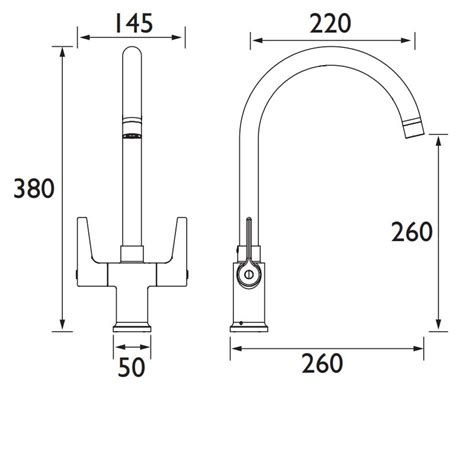 Dul Snk Ef C Bristan Design Utility Lever Easyfit Sink Mixer