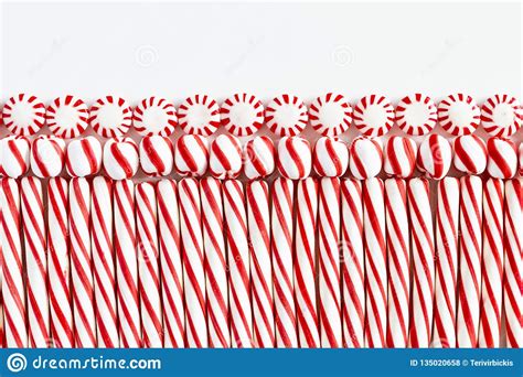 Red And White Striped Peppermint Candies Stock Photo Image Of Canes