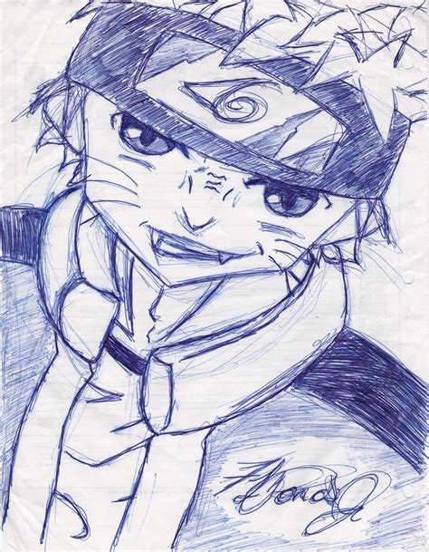 Naruto Quick Pen Sketch By Spydey03 On Deviantart