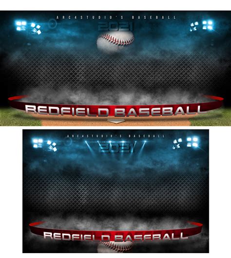 Baseball Banners Works 1999 Arc4studio Photoshop Templates For