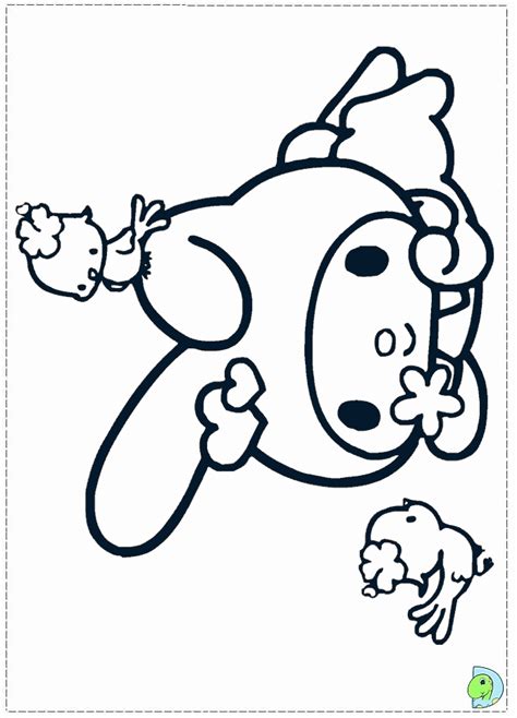 My Melody Coloring Pages Coloring Home