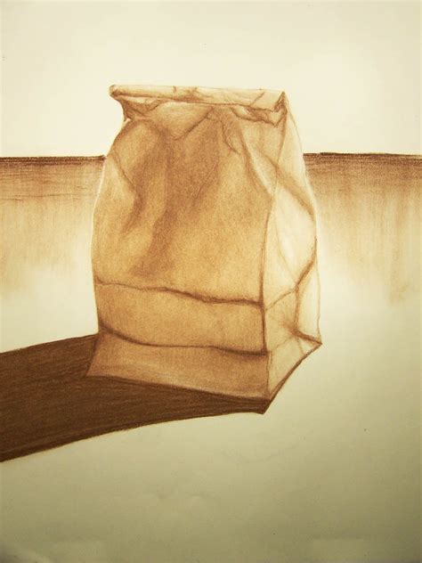 Brown Bag Paper Sackbrown Bag Observation Drawing In Bro Flickr