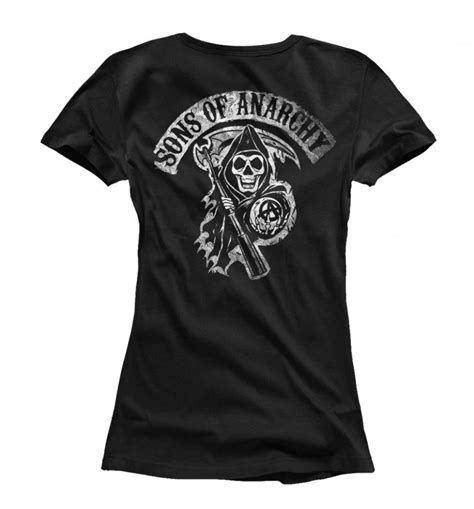 Sons Of Anarchy Logo T Shirt Soa Biker T Shirt Herren Und Etsy