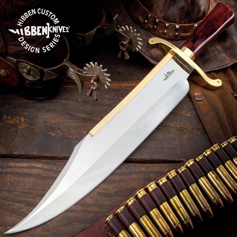 Gil Hibben Old West Bowie Knife Bloodwood