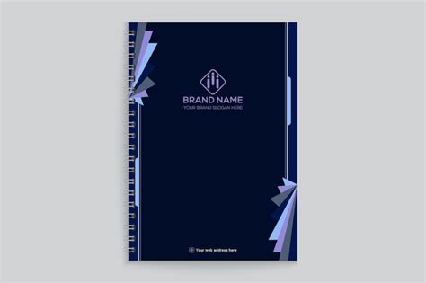 Premium Vector Abstract Elegant Geometric Notebook Cover Design