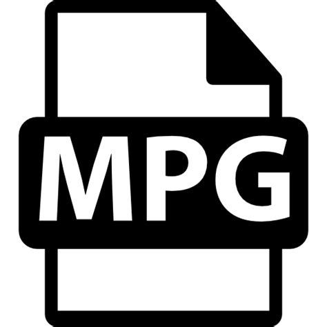 Mpg File Format Symbol Icon