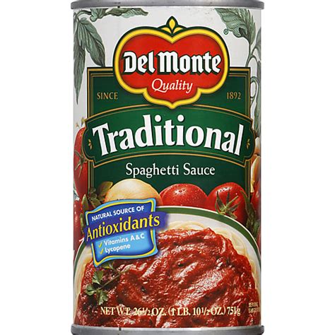 Del Monte Pasta Sauce Traditional Tomato And Basil Foodtown