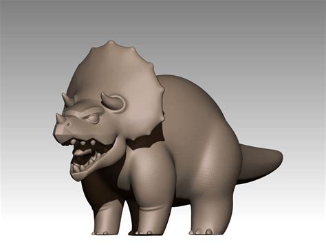 3d Print Model Adult Triceratops Cgtrader