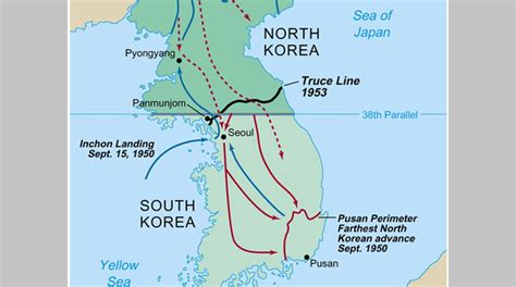Inchon Landing Korean War Map