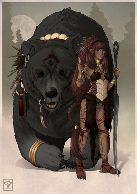 Bear Girl By Dathron On Deviantart Bear Art Character Art Fantasy