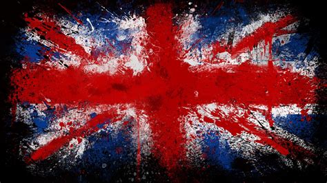 Red And Blue United Kingdom Flag Painting Video Games Flag Union Jack