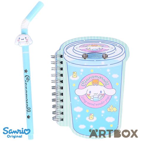 Buy Sanrio Cinnamoroll Drink Style Notebook And Straw Pen Set At Artbox