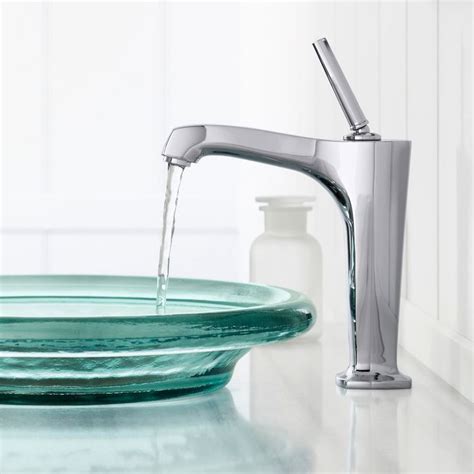 Choose faucets that contrast with the rest of your bathroom finishes, and avoid matching too much. Stylish Tall Bathroom Faucet Design - Home Sweet Home ...