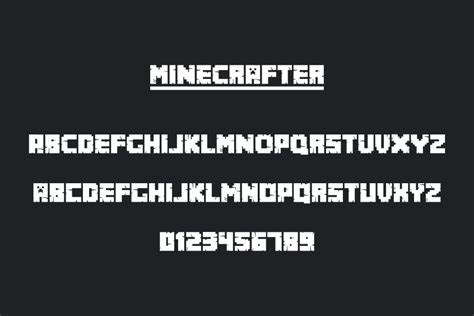 Minecraft Font Free Download Fontswan