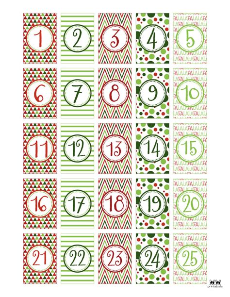 Christmas Numbers Printable 1 50