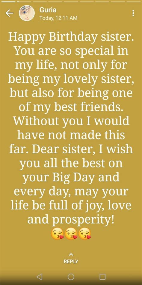 Pin By Alice King On Birthday Wishes ♥️ Happy Birthday Sister Quotes