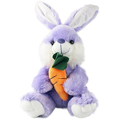 Plush Bunny Rabbit Stuffed Animal Large Easter Bunny With Carrot By