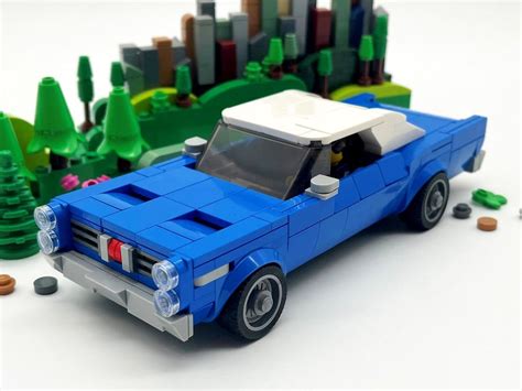 Lego Moc 1967 Mercury Cyclone Blue By Ibrickeditup Rebrickable