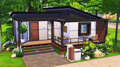 ROOMMATES' TINY HOUSE | The Sims 4 | Speed Build | Sims house design