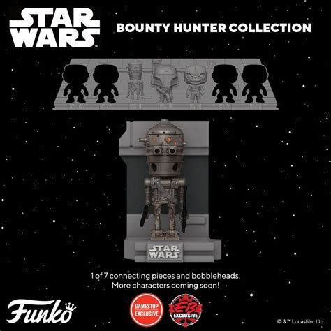 Funko Pop Deluxe Star Wars Bounty Hunter Ig 88 Metallic Bobblehead