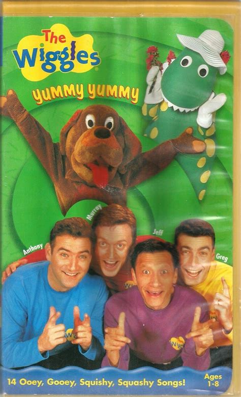 The Wiggles Yummy Yummy 1994 Vhs Cover Art The Wiggle