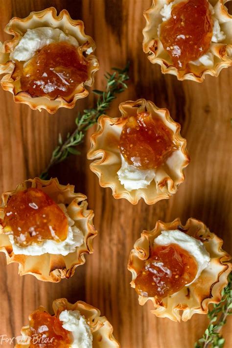 Fig And Goat Cheese Bites In Phyllo Cups Fox And Briar Recipe