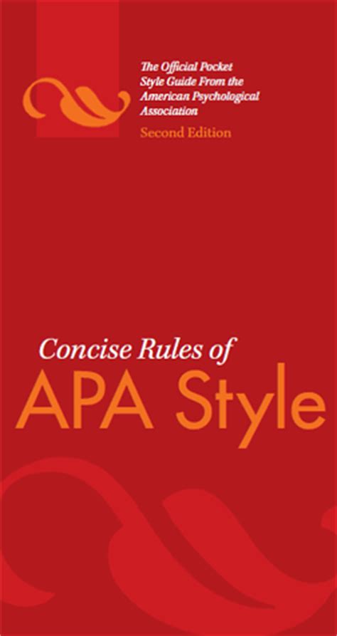The american psychological association addresses new electronic formats in a separate guide, which ut students can access in book format or online through the library. Concise Rules of APA Style, Sixth Edition
