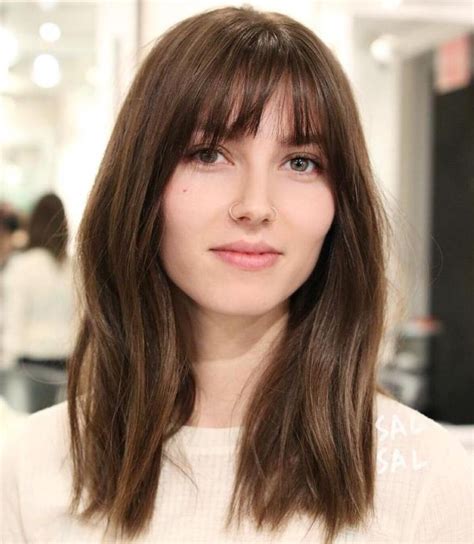 20 Wispy Bangs To Completely Revamp Any Hairstyle Long Wavy Hair Long Layered Hair Short Hair