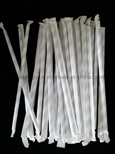 China Single Paper Wrapped Drinking Paper Straws China Disposable Hot