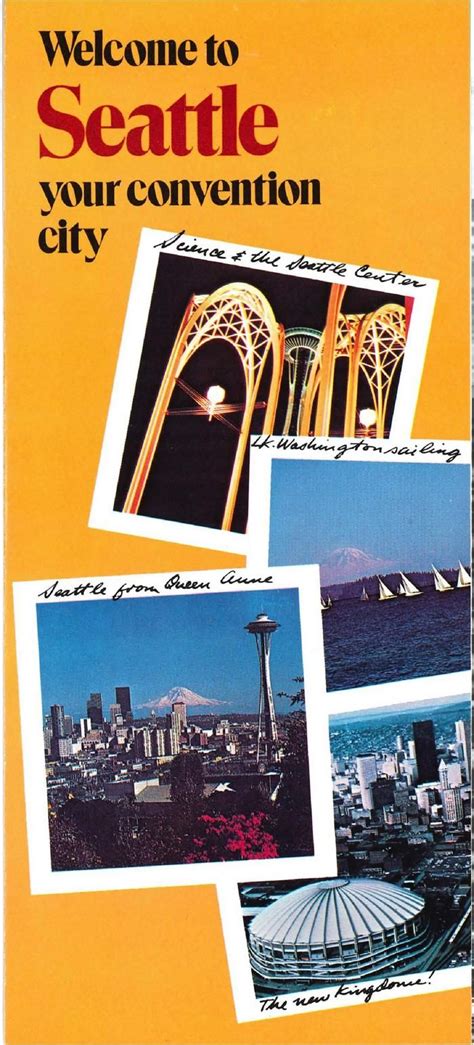 Seattle Convention And Visitors Bureau Brochure 1976 Visitors Bureau