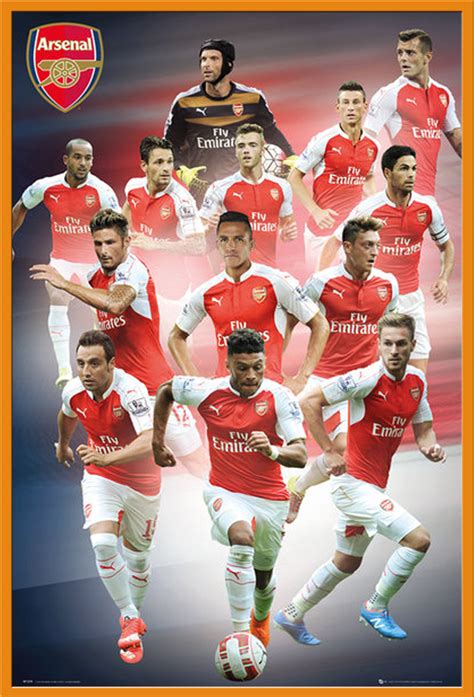 Arsenal Fc Players 1516 Poster 61x915