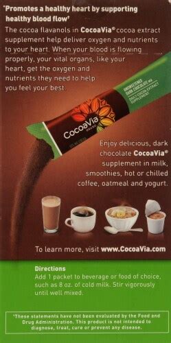 Cocoavia Unsweetened Dark Chocolate Mix 24 Oz Smiths Food And Drug