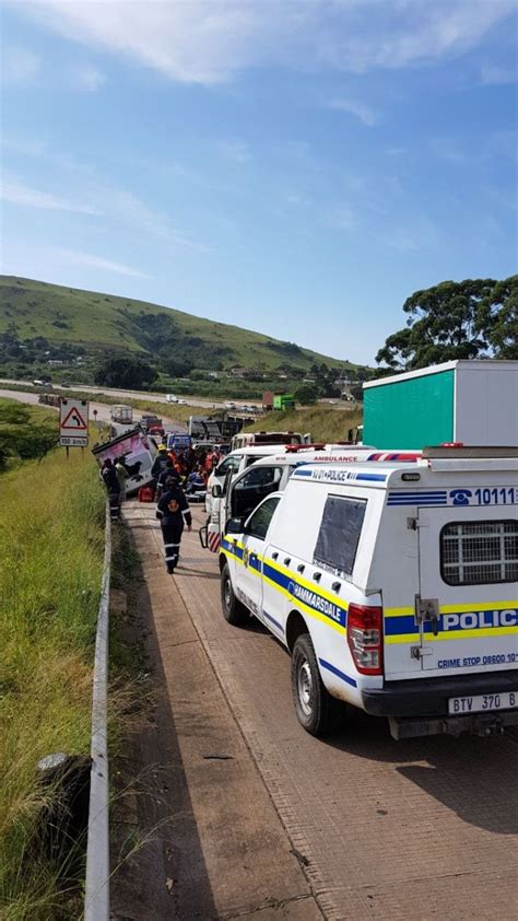 Minibus Overturned Leaving Approximately 15 Injured On The N3 Durban