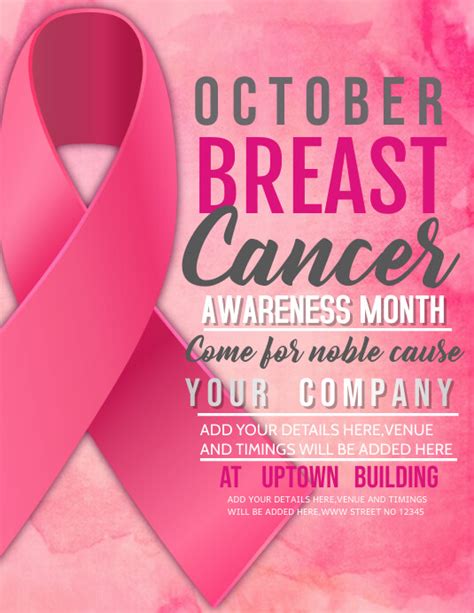 Copy Of Breast Cancer Flyersevent Flyer Postermywall