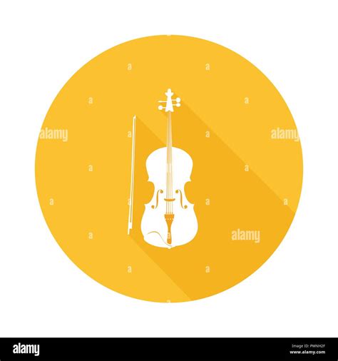 Icono De Violín Ilustración Vectorial De Violín Instrumento Musical