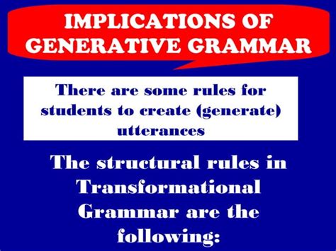 Generative Grammar Ppt