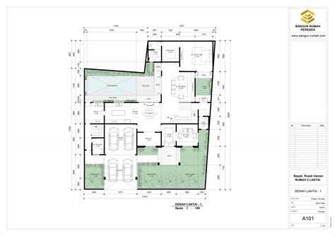 Biasanya rumah type 45 memiliki luas bagunan 6 m x. DENAH LANTAI 1 ~ Desain Rumah Online