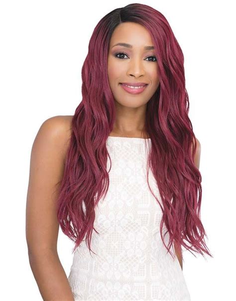 Super Flow Deep Part Lace Tina Wig Bright Hair Braided Ponytail