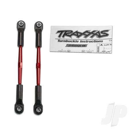 Traxxas Turnbuckles Aluminium Red Anodized Toe Links 61mm 2 Pcs