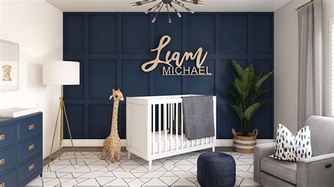 The Accent Navy Blue Wall Attracts The Most Attention Along With The