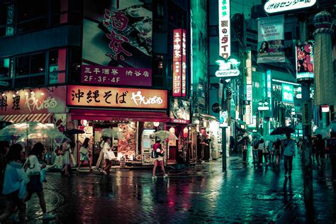 Tokyo Night Time Desktop Wallpapers Wallpaper Cave