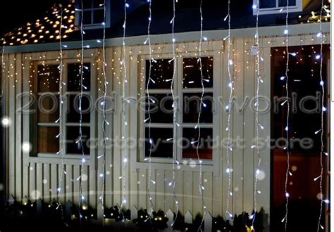 6mx3m 600 Led Curtain Lights String Christmas Xmas Wedding Whitewarm