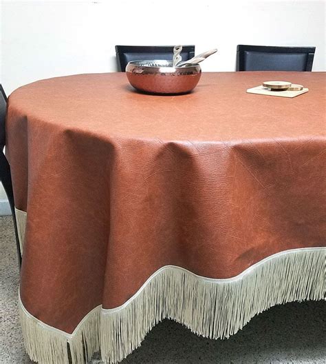 Faux Leather Patchwork Rawhide Diy Tablecloth Vinyl Table Covers