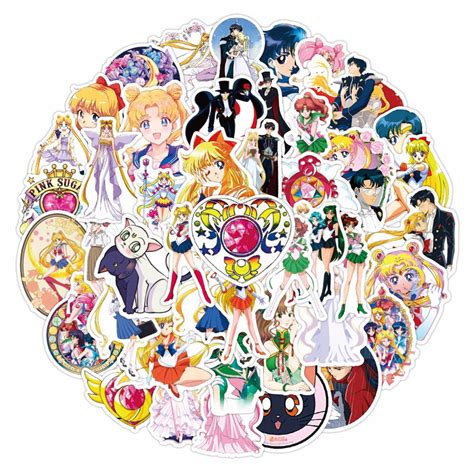 Sailor Moon Naklejki Niska Cena Na Allegro Pl