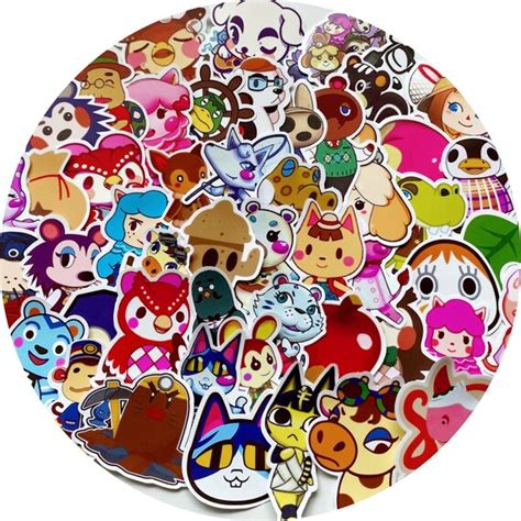 Animal Crossing Inspired Stickers 50 Pcs Fast Shipping Etsy