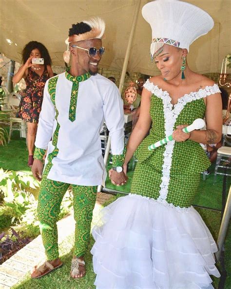 Latest 10 Zulu Shweshwe Wedding Dress For Couples Sepedi Traditional