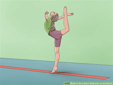 How To Do A Back Walkover On The Beam With Pictures Wikihow Fitness