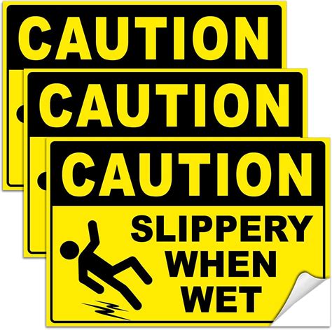 caution slippery when wet sign 4 x 6 wet floor south africa ubuy